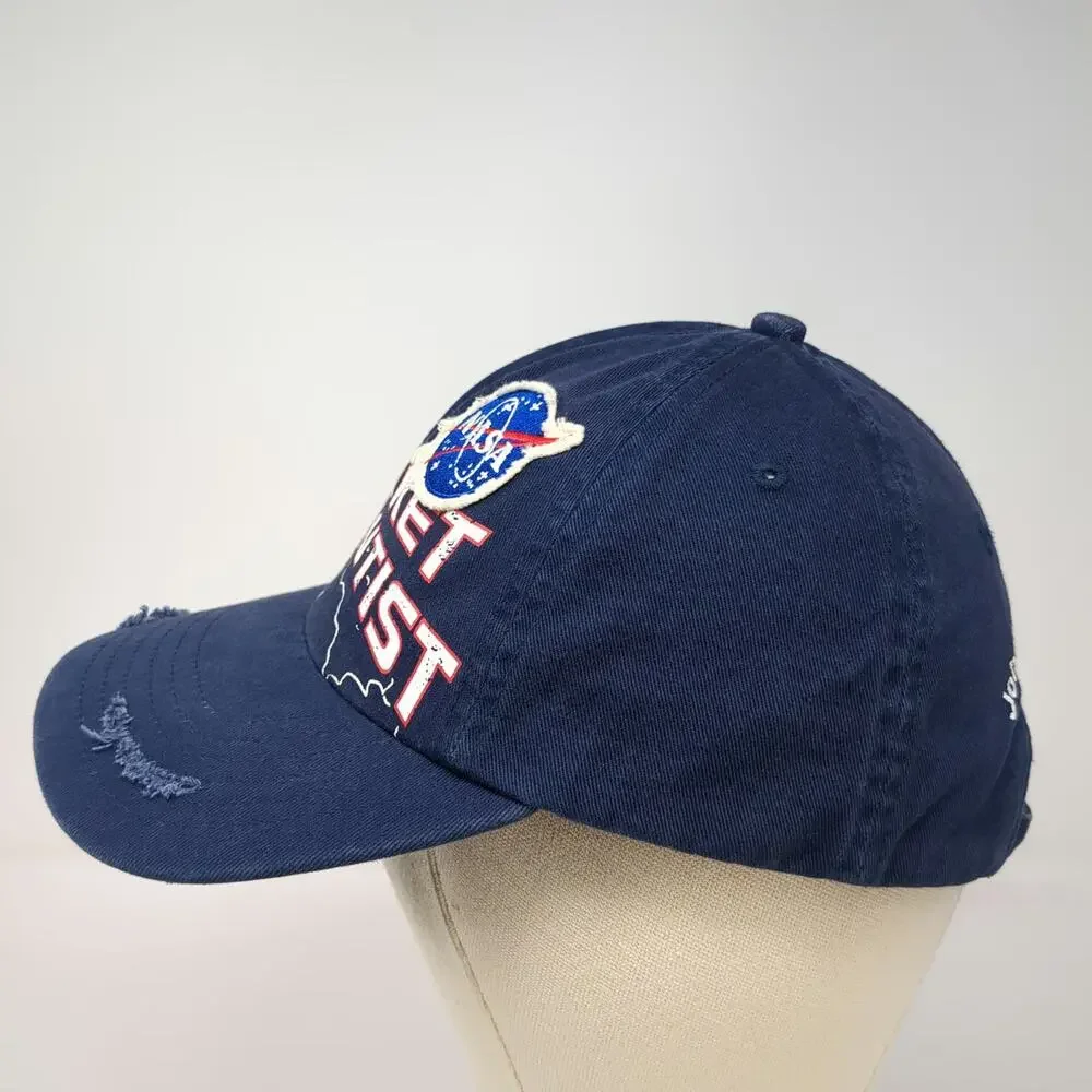 5 Panel Blue One Size NASA Rocket Scientist Johnson Space Center Hat Slideback